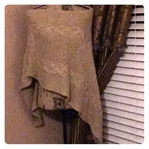 Beautiful beige poncho
